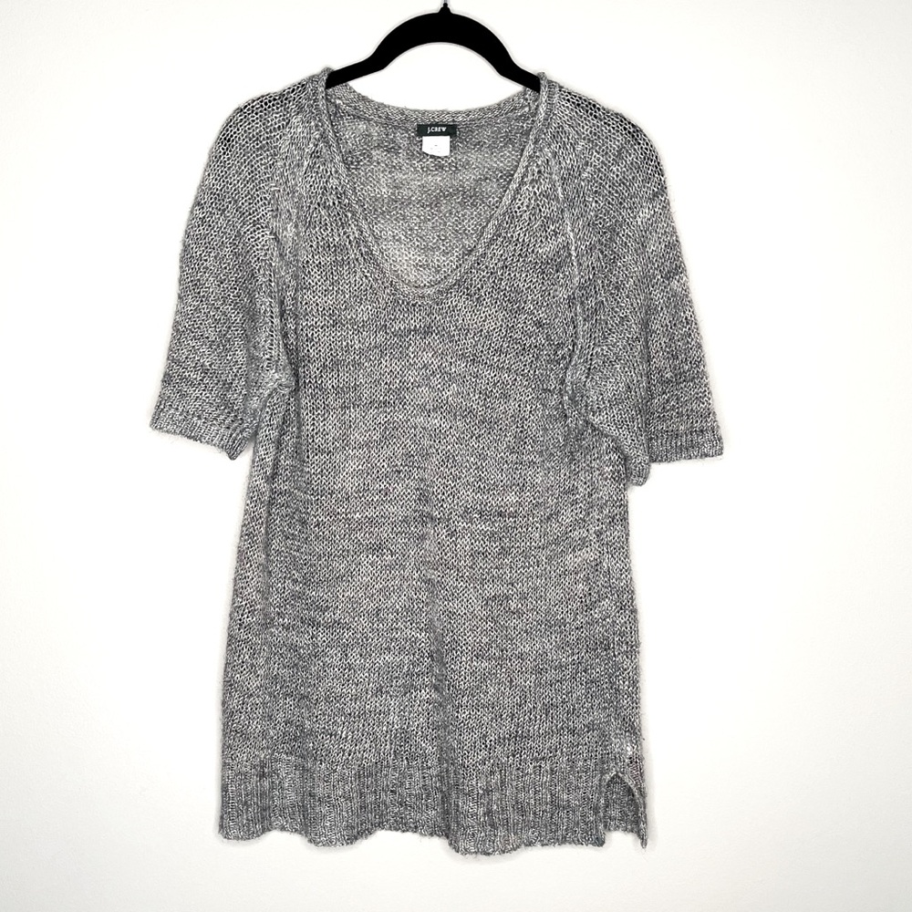 J Crew Crochet Open Knit Sweater